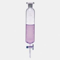 İSOLAB | Ayırma Hunisi-Cam-Silindirik-Dereceli-Ptfe Musluklu-100 ml