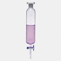 İSOLAB | Ayırma Hunisi-Cam-Silindirik-Dereceli-Ptfe Musluklu-1000 ml