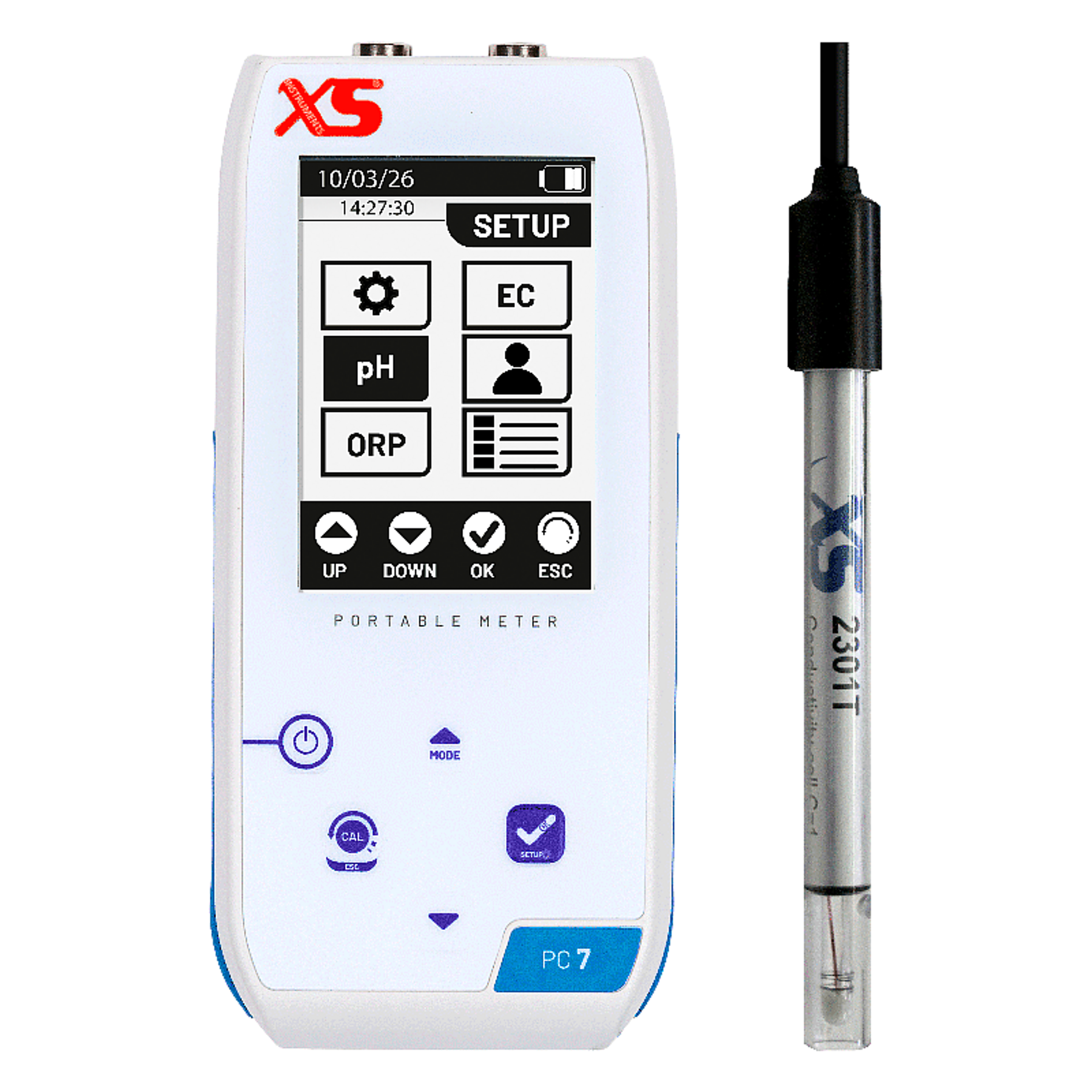 XS | PC 7 NEX Portatif Multiparametre pH / ORP / EC / TDS / Tuzluluk Ölçüm Cihazı