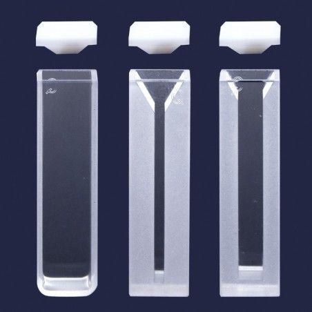 İSOLAB | Spektrofotometre Küveti-Es Kuvars-Yarı Mikro-12,5X12,5X45 mm - 1,40 ml