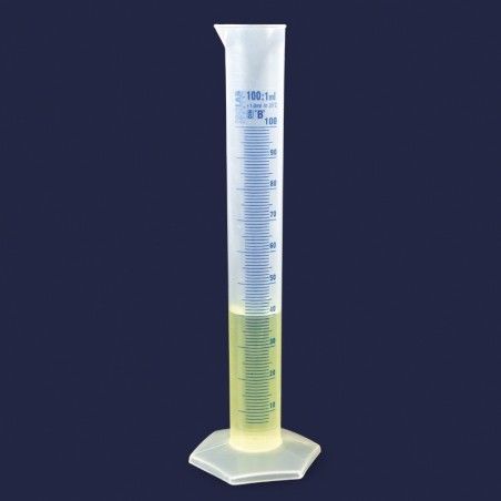 İSOLAB | Mezürler-P.P-CLASS B-MAVİ BASKILI SKALA  50 ML