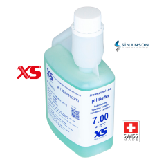 XS Instruments pH Kalibrasyon Çözeltisi | 250ml XS Professional yeşil renkli pH 7.00 ±0.01@25 °C