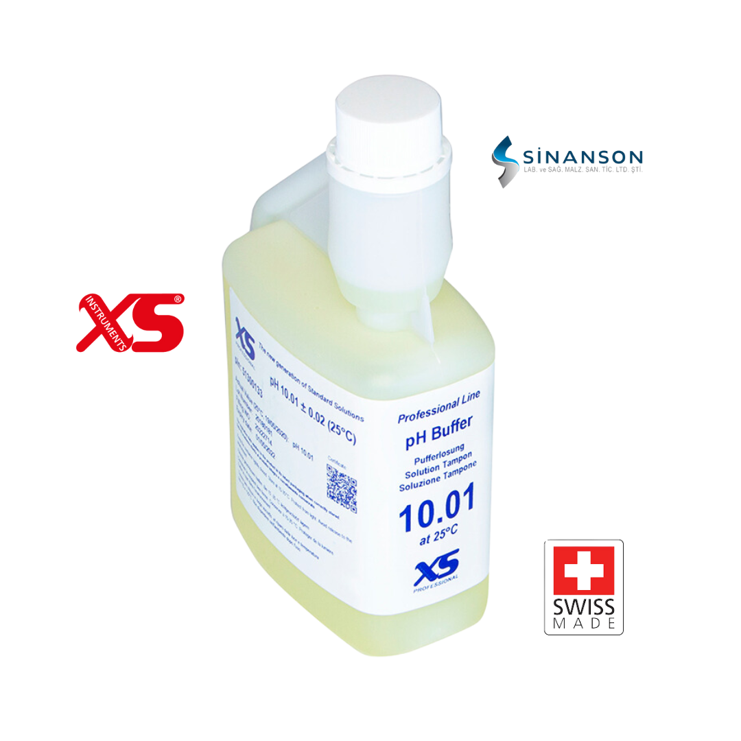 XS Instruments Tampon Çözeltisi 250ml XS Professional pH 10.01 ±0.02@25°C DAKKS/DKD Sertifikalı