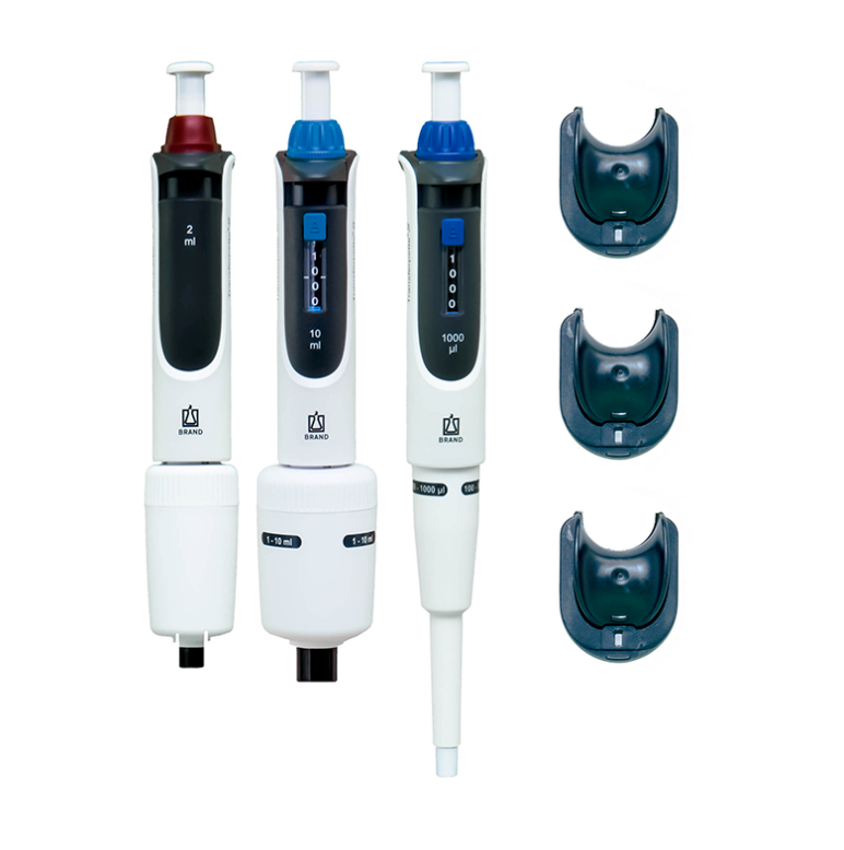 Brand Transferpette® | S Ayarlanabilir Otomatik Pipet Seti 0,1-1 mL , 0,5-5 mL,1-10 mL Pipetler ve Askıları ile Birlikte