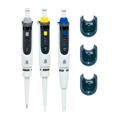 Brand Transferpette® S Ayarlanabilir Otomatik Pipet Seti 0,5-10 ul , 10-100 ul, 100-1000 ul Pipetler ve Askıları ile Birlikte