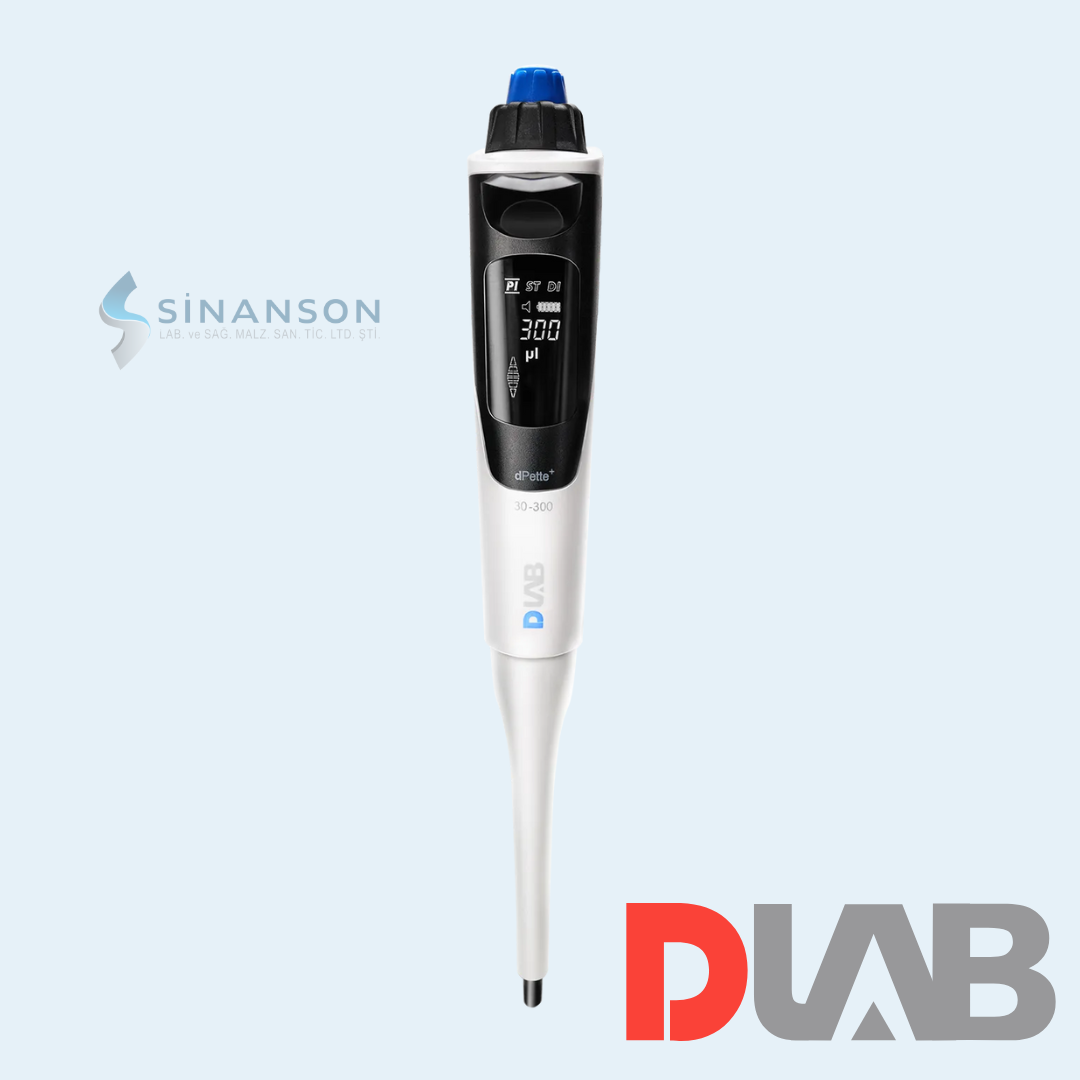 DLAB |dPette+  Çok Fonksiyonlu Otomatik Elektronik Dijital Ekranlı Pipet 30μL-300μL