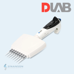 DLAB |dPette+  Çok Fonksiyonlu Otomatik Elektronik Dijital Ekranlı 8 Kanallı Pipet 30μL-300μL