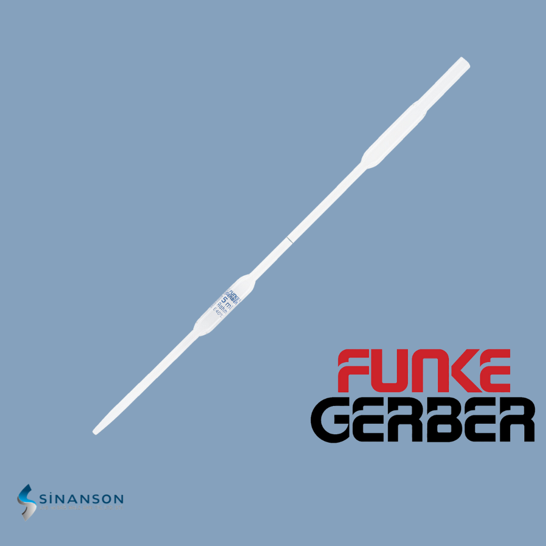 Funke Gerber Volumetrik Pipetler | Tek Halka İşaretli 5.05 ml Krema