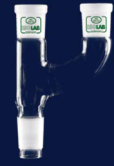 İSOLAB |  Adaptör-Çoklu-2 Boyunlu-Paralel-Dişi Şilif : NS 14/23-Erkek Şilif : NS 14/23-Paralel Dişi Şilif : NS 14/23