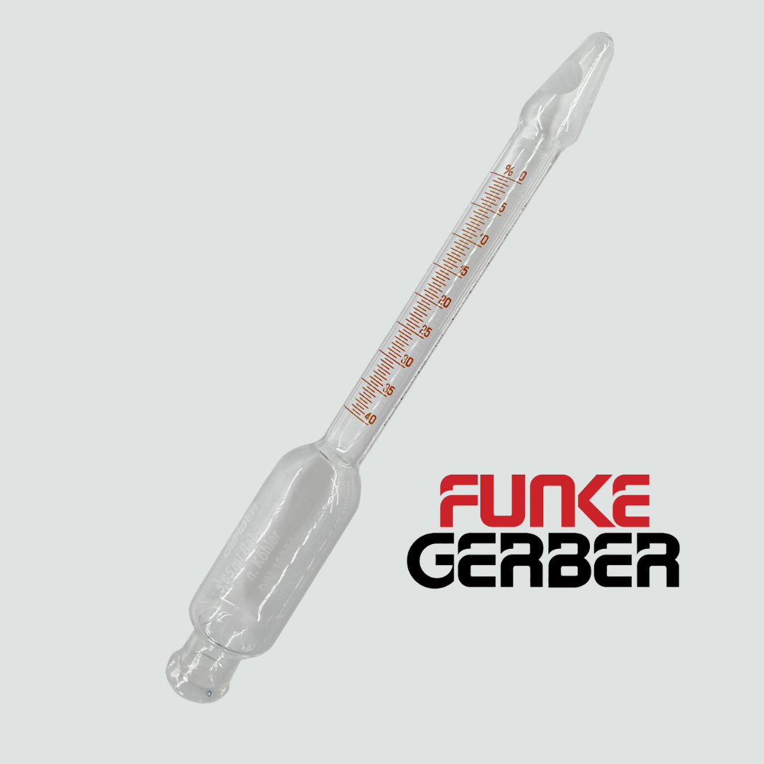 Funke Gerber | 3210 Krema Butirometresi % 0-40 , 3280 Kapak Dahil