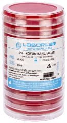 LB.120 - 5% KOYUN KANLI AGAR  - 50x90mm - Hazır Besiyeri