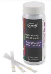 HACH 2745050 Serbest ve Toplam Klor Test Şeritleri, 0-10 mg/L   50Strip/kutu