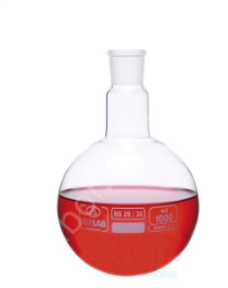 İSOLAB | Balon-Cam-Dibi Yuvarlak-Şilifli-1000 ml-NS 29/32