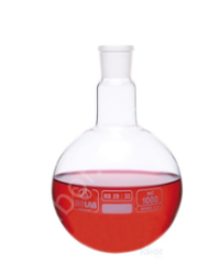 İSOLAB | Balon-Cam-Dibi Yuvarlak-Şilifli-1000 ml-NS 29/32