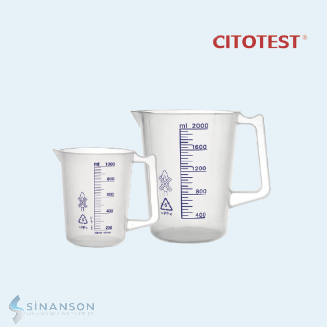 CITOTEST | Beher Kulplu Plastik  250 ml