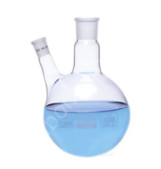 İSOLAB | Balon-Dibi Yuvarlak-2 Boyunlu-Yan Dişi Şilif-Merkez Boyun : NS 29/32-Yan Dişi Şilif : NS 29/32-250 ml