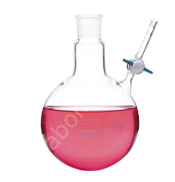 İSOLAB | Balon-Azot-Yuvarlak Dipli-Musluklu- Dişi Şilif : NS 14/23-50 ml