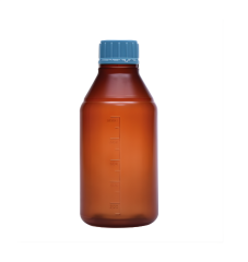 İSOLAB | şişe - ISO - vida kapaklı - orta boyun - P.P - amber - 2000ml - steril