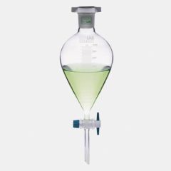İSOLAB | Ayırma Hunisi-Cam-Armudi-Dereceli-Ptfe Musluklu-50 ml